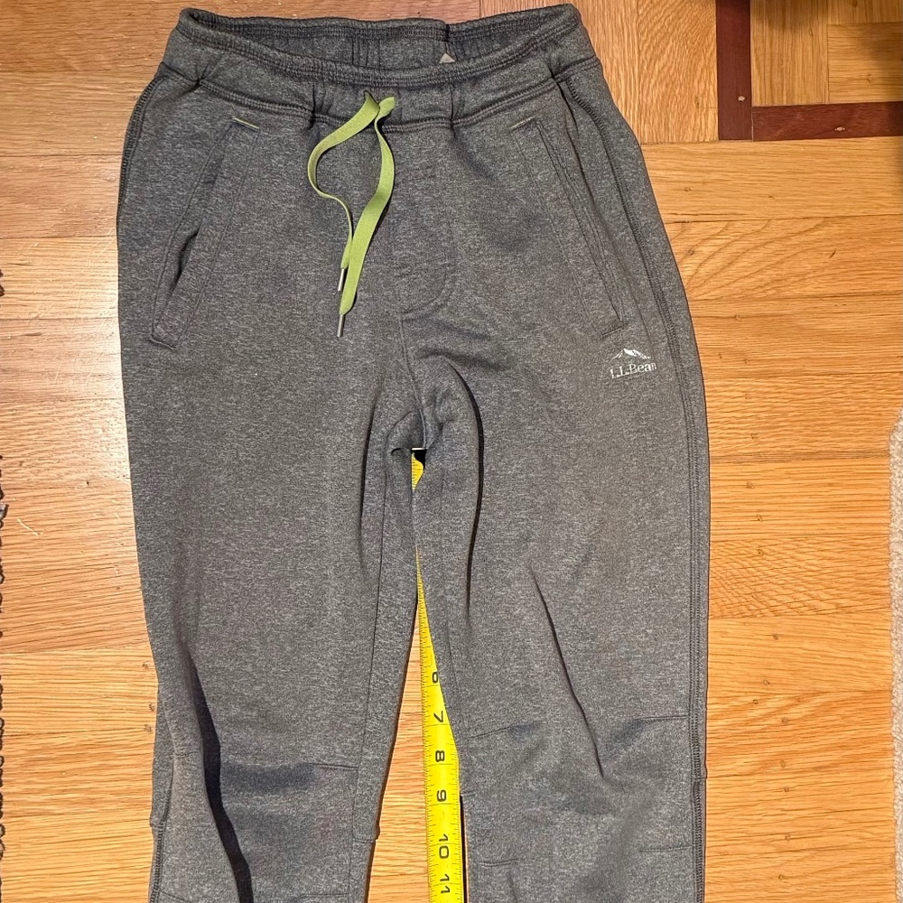 LL BEAN youth Mountain Fleece Pants sz 12